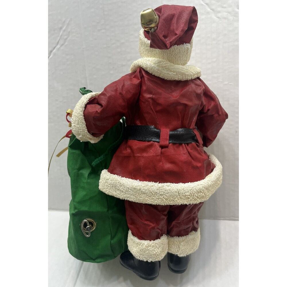 San Francisco Music Box Co Santa Claus Coming to Town Figurine Decor~ Bag & List - Picture 7 of 10